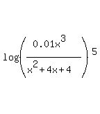 +log%28%28%280.01x%5E3%29%2F%28x%5E2%2B4x%2B4%29%29%29%5E5+