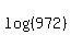 +log%28%28+972+%29%29+