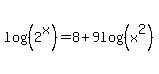 +log%28%282%5Ex%29%29=8%2B9log%28%28x%5E2%29%29+