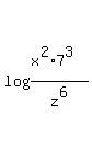 +log%28+%28x%5E2%2A7%5E3%29%2Fz%5E6%29+