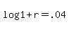 +log%28+1+%2B+r+%29+=+.04+
