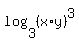 +log%28+3%2C+%28x%2Ay%29%5E3+%29+