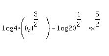 +log%28+4%28%28y%29%5E%283%2F2%29+%29%29+-+log%2820%5E%281%2F2%29x%5E%285%2F2%29+%29+