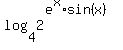 +log%28+4%2C+2%5E%28+e%5Ex%2Asin%28x%29+%29%29+