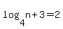 +log%28+4%2Cn+%2B+3+%29+=+2+