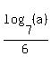 +log%28+7%2C++%28a%29++%29%2F++6+