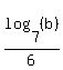 +log%28+7%2C++%28b%29++%29%2F++6+