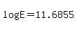 +log%28+E+%29+=+11.6855+