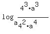 +log%28+a%2C+%284%5E3%2Aa%5E3%29%2F%284%5E2%2Aa%5E%284%29%29+%29+