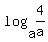+log%28+a%2C+4%2Fa+%29+