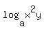 +log%28+a%2C+x%5E2y+%29+