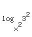 +log%28+x%5E2%2C+3%5E2+%29++