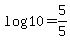 +log%2810%29+=+5%2F5+
