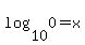 +log%2810%2C0%29=x+