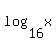 +log%2816%2Cx%29