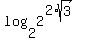 +log%282%2C2%5E%282%2Asqrt%283%29%29%29