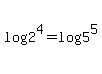 +log%282%5E4%29+=+log%285%5E5%29+