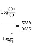 +log%28200%2F60%29%2Flog%282%2Fsqrt%283%29%29+=+.5229%2F.0625