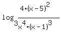 +log%283%2C%284%2A%28x-5%29%5E2%29%2F%28x%5E4%2A%28x-1%29%5E3%29+++%29