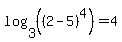 +log%283%2C+%28%282-5%29%5E4%29%29+=+4+