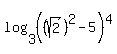 +log%283%2C+%28%28sqrt%282%29%29%5E2-5%29%5E4%29%29+=+4+
