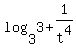 +log%283%2C3%2B1%2Ft%5E4%29+
