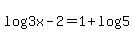 +log%283x-2%29=1%2Blog%285%29+