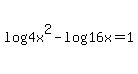 +log%284x%5E2%29-log%2816x%29=1+