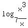 +log%287%2Cx%5E3%2Fx%29+