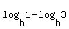+log%28b%2C1%29+-+log%28b%2C3%29+