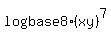 +log%28base+8%29%28xy%29%5E7