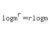 +log%28m%5Er%29+=+rlogm+