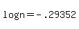 +log%28n%29+=+-.29352+