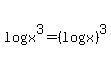 +log%28x%5E3%29+=+%28logx%29%5E3