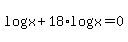 +log%5E2%28+x%29+%2B+18%2Alog%5E2%28+x%29=0