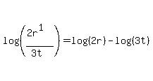 +log+%28%28%282r%5E1%29%2F%283t%29%29%29=log%28%282r%29%29-log%28%283t%29%29+