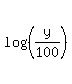 +log+%28%28y%2F100%29%29+