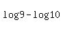 +log+%289%29-log%2810%29+