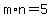 +m%2An=5+