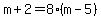 +m%2B2+=+8%2A%28m-5%29+