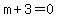 +m%2B3=0+