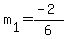+m%5B1%5D+=+%28+-2+%29+%2F+6+