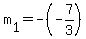 +m%5B1%5D+=+-%28-7%2F3%29+