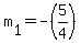 +m%5B1%5D+=+-%285%2F4%29+