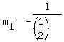 +m%5B1%5D+=+-1%2F%28%281%2F2%29%29+