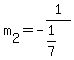 +m%5B2%5D+=+-1%2F%281%2F7%29+