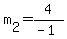 +m%5B2%5D+=+4%2F%28-1%29+