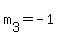 +m%5B3%5D+=+-1+