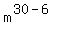 +m%5E%2830-6%29+