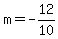 +m+=+-12%2F10+